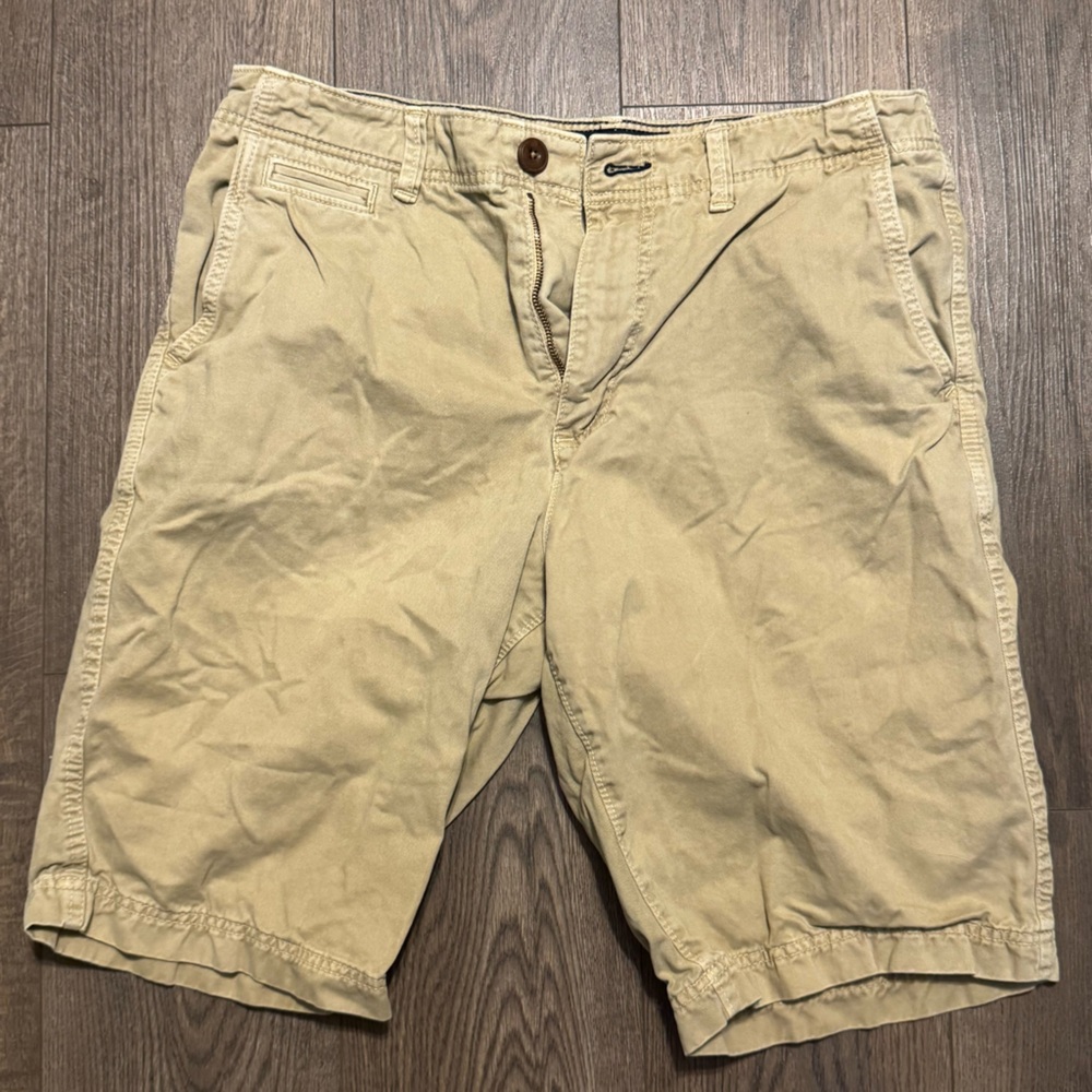 American Eagle Outfitters Tan Flat Front Shorts
